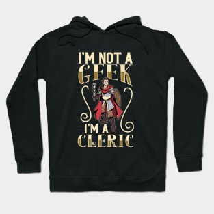 No geek - D20 Roleplay Character - Cleric Hoodie